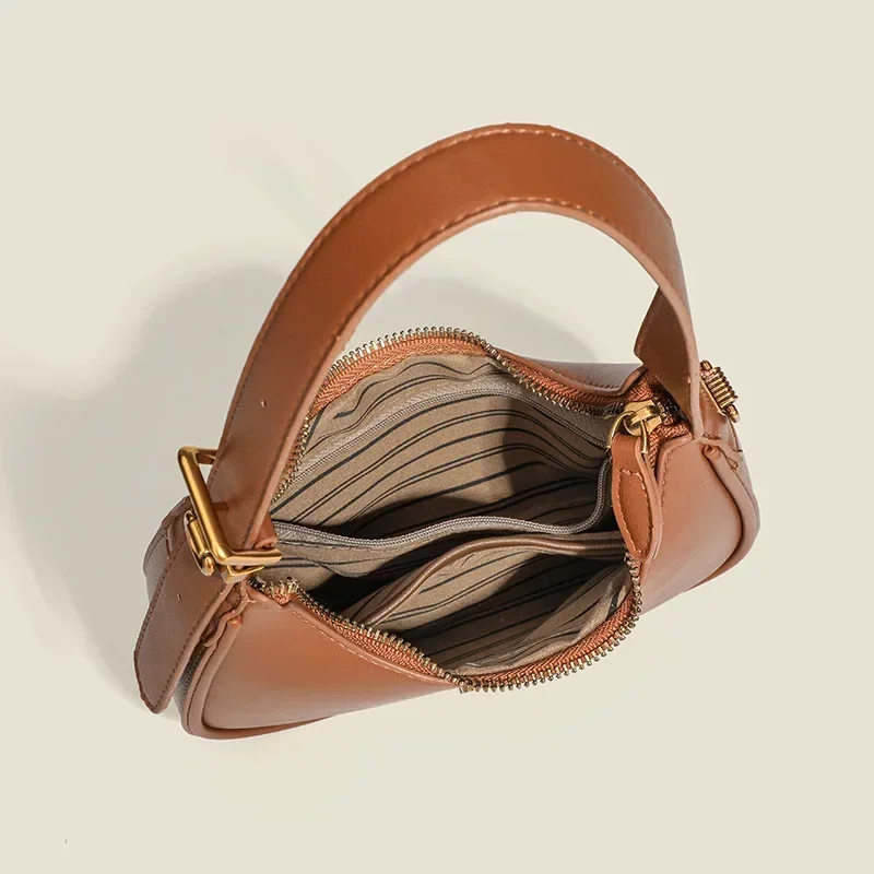 2025 Fashion Underarm Bag Top-handle Bags Women's 2025 New Arrival Casual Dumpling Bag Classyretro Shoulder Crossbody Bag - Image 4